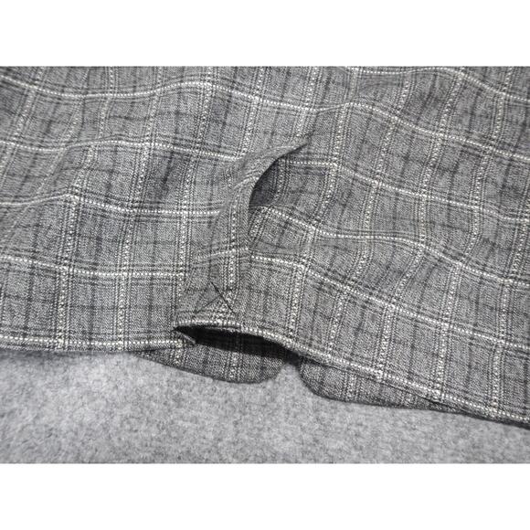 Tahari Arthur S Levine Blazer Jacket Womens Size 16 Gray Plaid 1 Button Collared - Picture 11 of 11